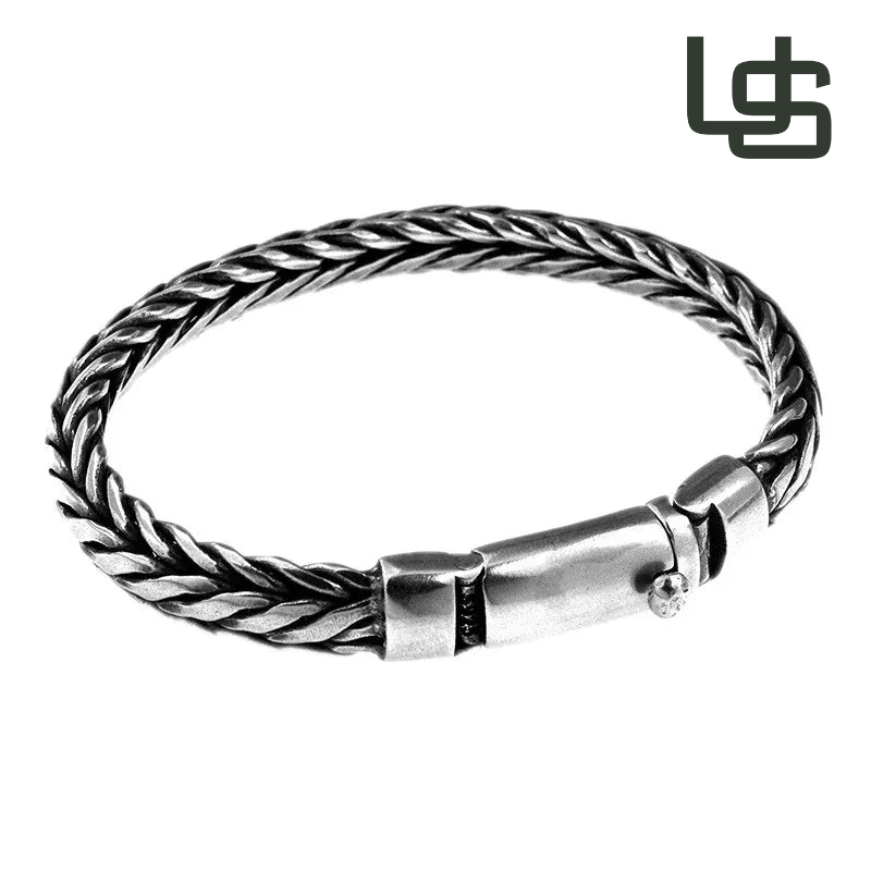 Pulseira Masculina Prata 925 Realeza Espanhola