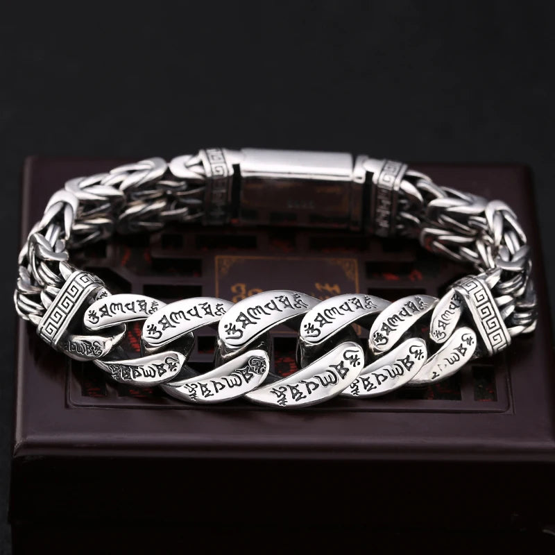 Pulseira Masculina de Prata 925 Espanyol