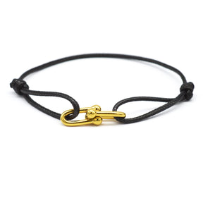 Zalman pulseira simples de bambu com fivela de ferradura, fita trançada ajustável, pulseiras de corda diy, mulheres, homens, joias de aço inoxidável