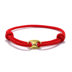 Pulseira de aço inoxidável masculina, estilo simples, deslizante ajustável, corda marinha náutica, acessórios de lazer, praia