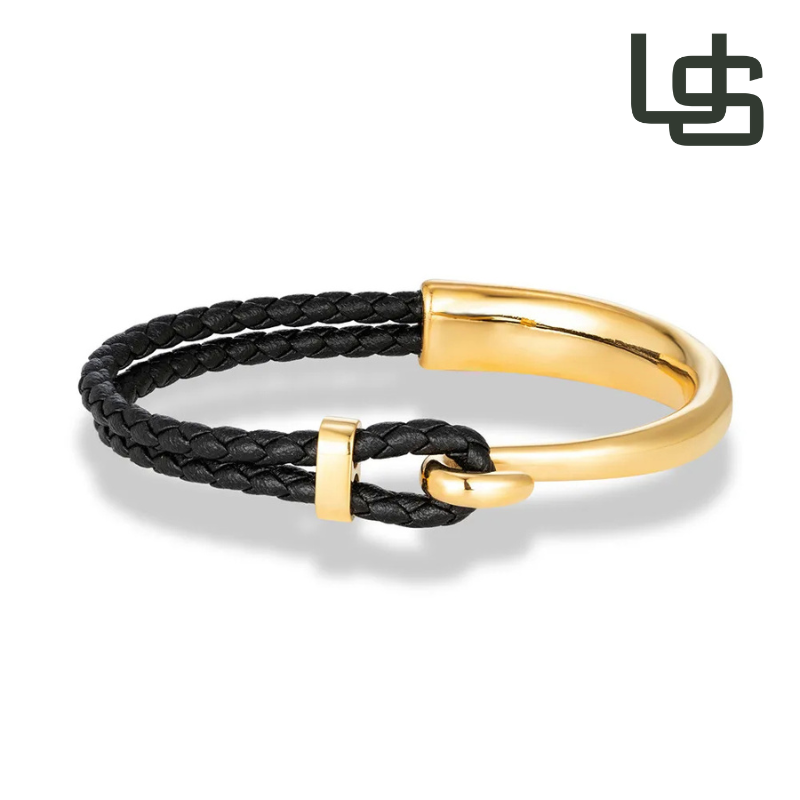 Pulseira Masculina de Couro Pedri