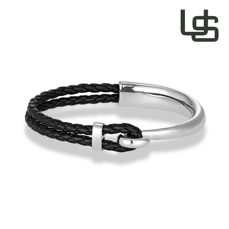 Pulseira Masculina de Couro Pedri