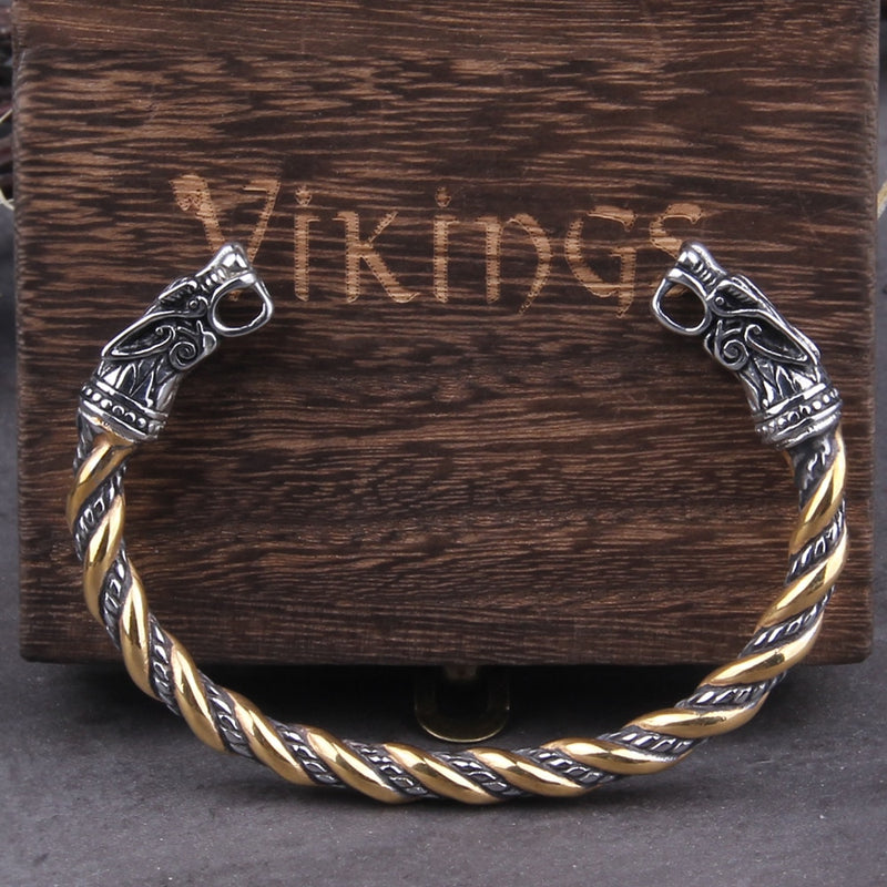 Pulseira Masculina Ajustável Viking Dragão Nórdico + Caixa Vikings